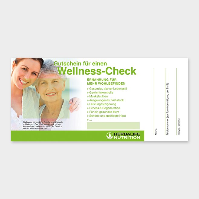 Wellness-Check Gutschein Herbalife Motiv 5