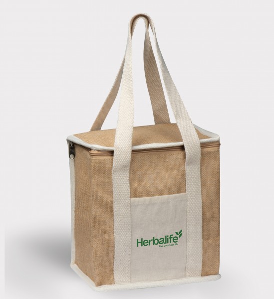 Herbalife Kühltasche | Tasche aus Baumwolle und Jute