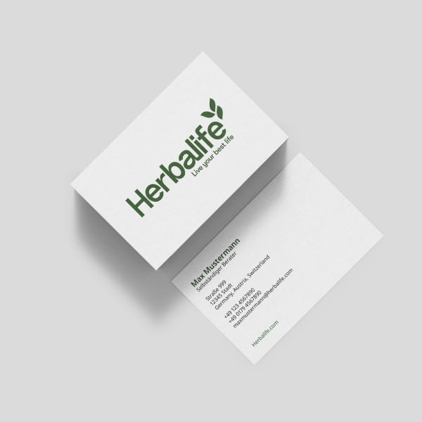 Visitenkarte Herbalife neues Logo / neues Design