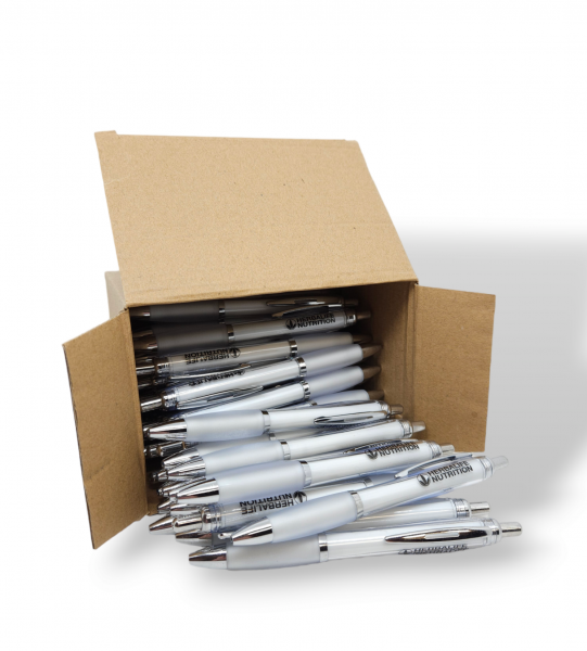 50 Stück - Kugelschreiber Herbalife (weiß)