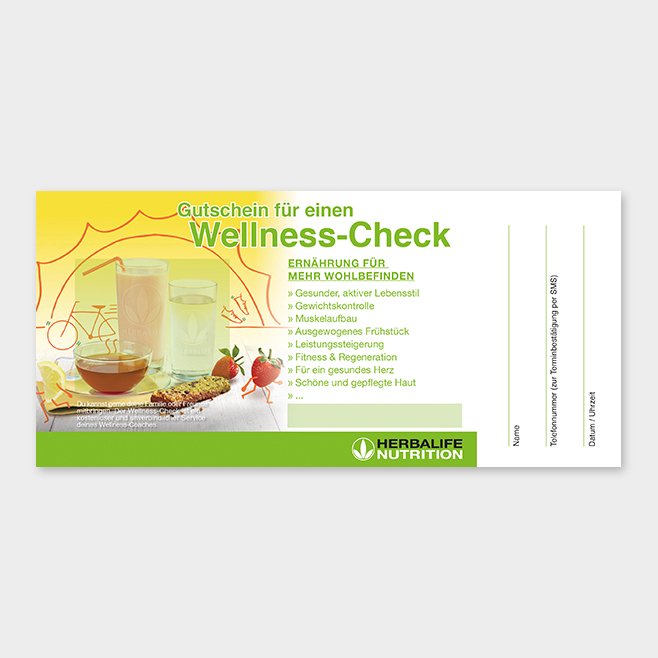 Wellness-Check Gutschein Herbalife Motiv 4