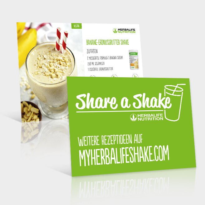 Share a Shake Banane Erdnussbutter Shake - 50 Stück